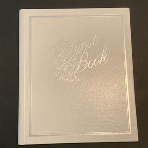 Elegant Silver Guest Book